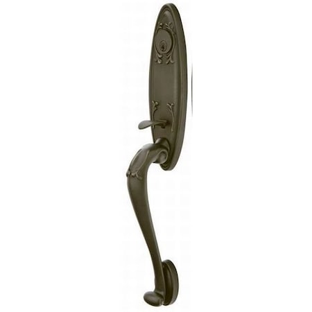 Emtek Medium Bronze Handleset 471112MDIMBLH 471112MDIMBLH